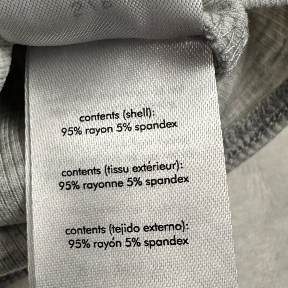 WeWoreWhat Womens Henley Bodysuit Gray Sz M Ribbed Long-Sleeve Comfy Stretch NWT - Picture 4 of 11